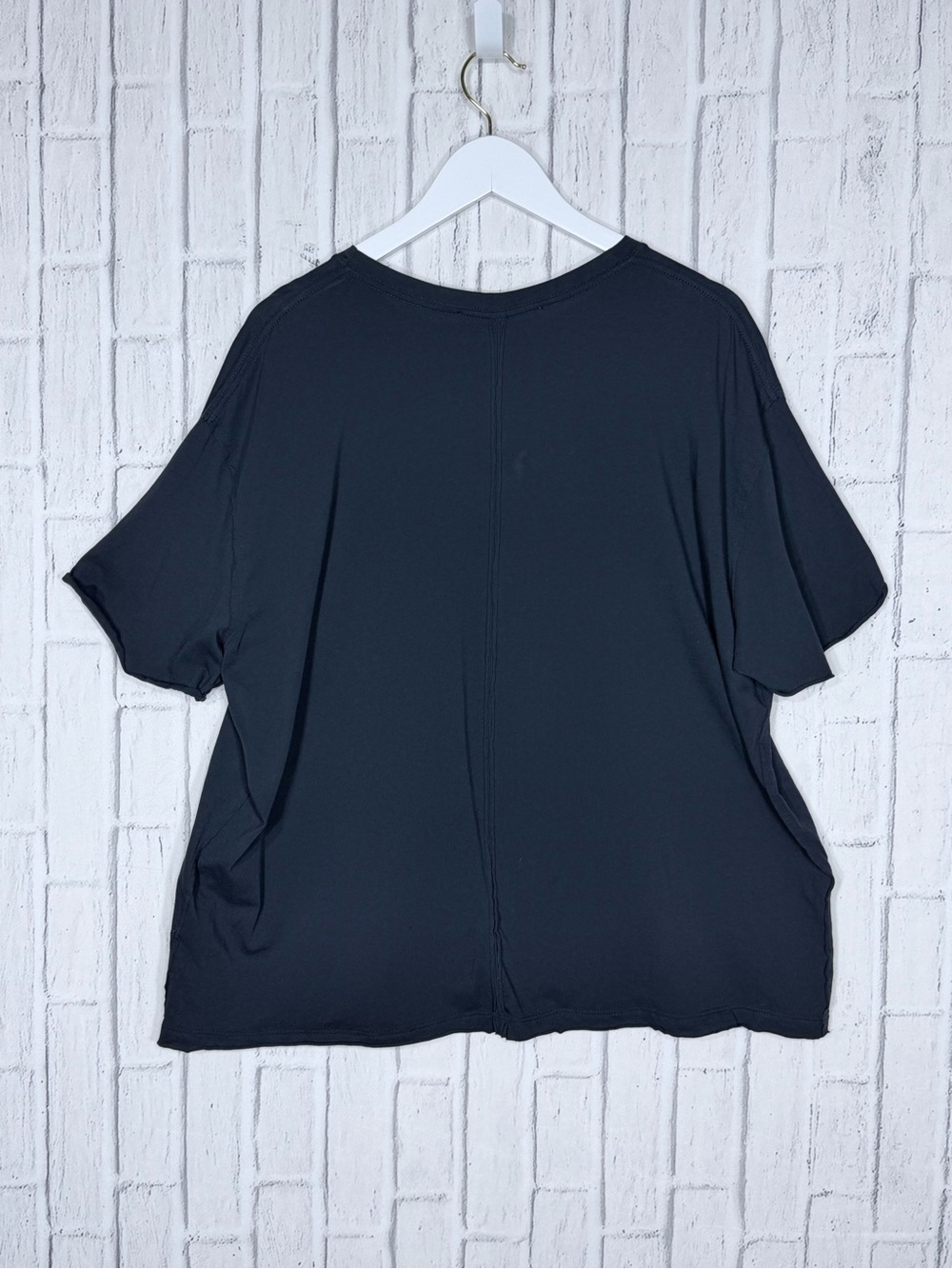 🦋 Tricia Fix Black Lace Butterfly Oversized Tee Top Size M Made in USA - Picture 3 of 7